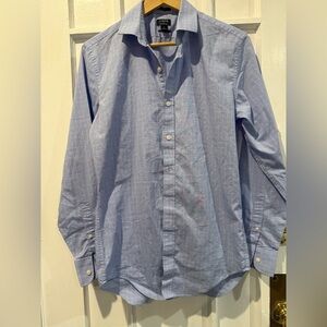 J. Crew Light Blue Plaid Casual Shirt